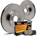 Max KT094441 Front Premium OE Replacement Rotors and Ceramic Pads Combo Brake Kit