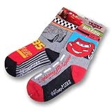 Boy's Disney Pixar Cars Lightening Mcqueen Crew Socks Size 5 - 61/2 - Set of Two Pairs