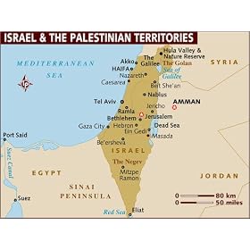 photographie Map of Israel and the Palestinian Territories est disperible en (L x H): 90 x 70 cm ...