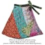 Reversible short silk sari wrap skirt by Jedzebel DN19