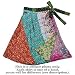 Reversible short silk sari wrap skirt by Jedzebel DN19