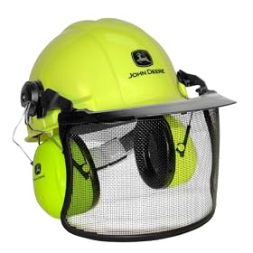 John Deere High Visibility Forestry and Chain Saw Helmet #93123