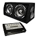 1200 Watt Dual 12 Subwoofer Box w/1000 Watt 4-Channel Amp by MA Audio