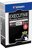 Verbatim Executive II 53056 500GB externe Festplatte (6,4 cm (2,5 Zoll), 5400rpm, 8MB Cache, USB 3.0) schwarz