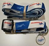 Los Angeles Dodgers Pet Set Dog Leash Collar ID Tag MEDIUM