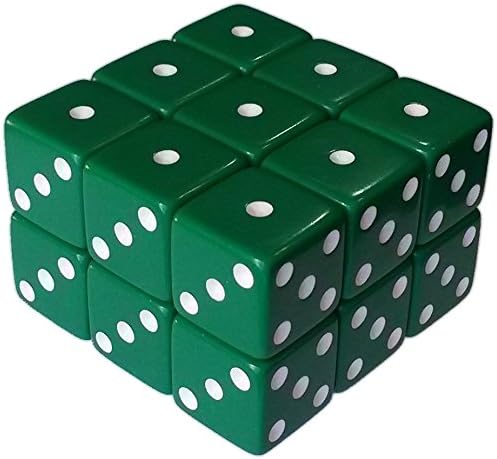 MagneticCube 3x3x2 Dice Puzzle: Green Opaque