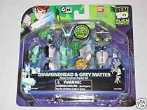 Ben 10 Alien Creation Figure Set - Diamondhead & Grey Matter