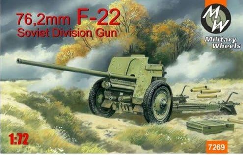 F-22 Soviet 76,2mm division gun 1/72 MILITARY WHEELS 7269