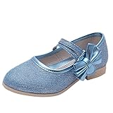 (コ-ランド) Co-land プリンセス風 子供靴 キッズ フラットシューズ 女の子 ガールズ ベルクロシューズ 蝶結び 女児 ベビー フォーマル 結婚式 ブルー 17.6cm