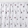 Dreamy Linens Guitar Print Curtain Panel