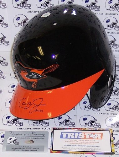 Cal Ripken Jr. Hand Signed Baltimore Orioles Full Size Authentic Helmet - Autographed MLB Helmets and Hats