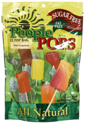 People Pops Pink Grapefruit Pops, 12-Pop Bags (Pack of 12)
