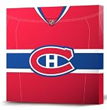 NHL Montreal Canadiens Dark Jersey Canvas Print (20 x 20)