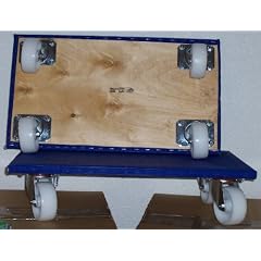 Profi M�belroller - f�r M�bel, Kartons, Motoren, Werkzeug - Plattengr��e 350 x 600 mm - mit 4fach Verschraubung der Lenkrollen - Belastbar bis 500 kg - robuster Antirutschbelag - sicher rollbar auf allen Arten von Oberfl�chen