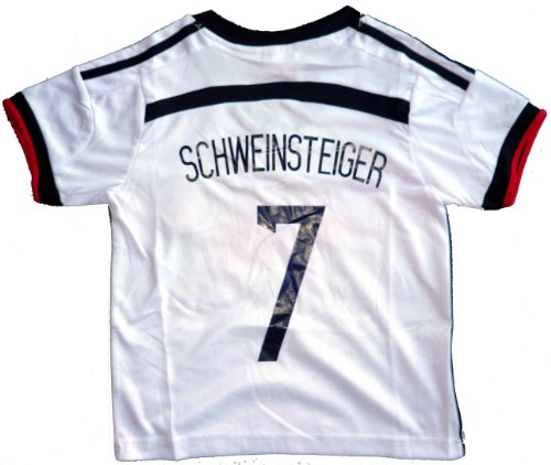 2014 GERMANY HOME SCHWEINSTEIGER 7 FOOTBALL SOCCER KIDS JERSEY