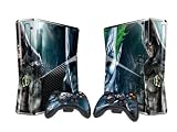 Protector Skin Decal Sticker for Xbox 360 Slim (1 piece for the game console & 2 pieces for 2 controllers)