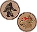 Bundle - 2 Items - Bigfoot Patch & Ninja Squirrel Patch - 2