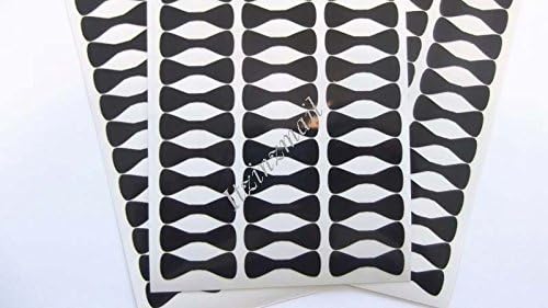 Vinyl 50 ct 1" Black Bow Ties Easy Peel Off and Stick 50 ct Total