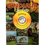 dinosaur cd rom and book dover electronic clip art