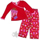 Red Christmas Gift Holiday Pajamas for Girls
