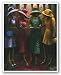 Sunday Conversation by Lonnie Ollivierre 7.5"x9.5" Art Print Poster