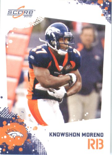 Knowshon Moreno - Denver Broncos - 2010 Score Football Card - NFL Trading Card in Screwdown Case