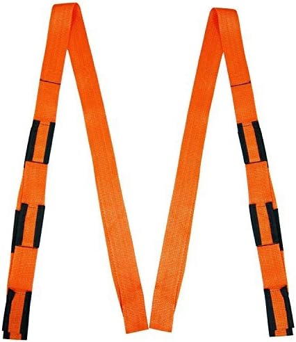 Alisable Lifting and Moving Straps(Color: Orange),Set of 2 Straps,Move Rope Belt for Lifting Furniture,Wardrobe,TV,Beds,Leverage and Weight Distribution by Alisable