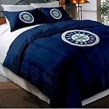MLB Seattle Mariners Twin/Full Embroidered Comforter Set
