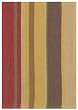 Durable Flat Weave 100% Cotton Colorful Brown and Rust Striped Dishtowel 18" X 28" Set / 6