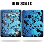 MightySkins Protective Vinyl Skin Decal Sticker for Apple iPad tablet e-reader 3G or Wi-Fi - Blue Skulls