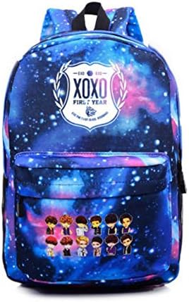 EXO-K EXO-M Backpacks Overdoes XOXO Wolf Schoolbag Luhan Kris Starry Sky Satchel (xoxo)