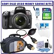 Sony Alpha DSLRA500L 12.3MP Digital SLR Camera w/ Sony 18-55mm f/3.5-5.6 SAM DT Lens + Willoughbys 4GB SD SDHC Starter Pack