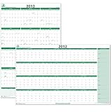 dry erase calendar:PlanetSafe® 2012 Erasable Wall Planner 38 in x 24 in