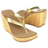 Baby Phat - Baby Phat Cork Wedge Gold thongs