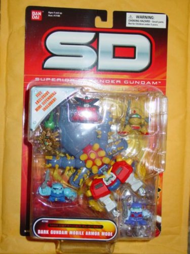 Gundam Action Figure-Sd Gundam Dark Gundam Mobiple Armor Mode Defender Action Figure Playset-Bandai Figure-Bandai