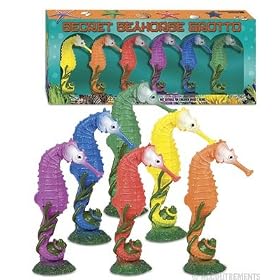 Secret Seahorse Grotto Set of 6 Sea Horses by Accoutrements