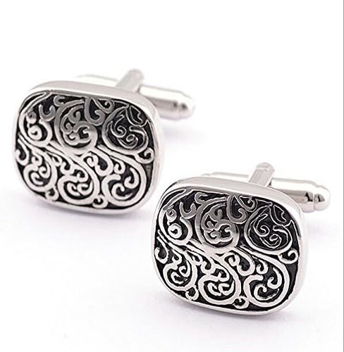 Bs1981 Gorgeous New Silver Plated Hollow Groom Wedding Men's Shirt Cufflinks Cuff Links