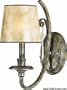 Quoizel KD8701MM Kendra 13-1/2-Inch 1-Light Wall Sconce with Oyster Mica Shade, Mottled Silver