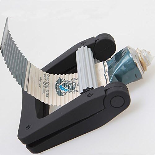 MEGAZON High-Grade Toothpaste Squeezer Mental Paste Squeezer Machine,Black Convenient Toothpaste Tube Wringer,Toothpaste Dispenser (BLACK Toothpaste Squeezer)