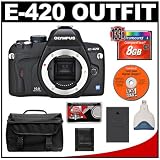 Olympus Evolt E-420 Digital SLR Camera + 8GB CompactFlash (CF) Card + BLS-1 Battery + Cameta Bonus Accessory Kit