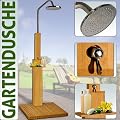 Luxus Garten Dusche Bangkirai Holzdusche 240x70 cm