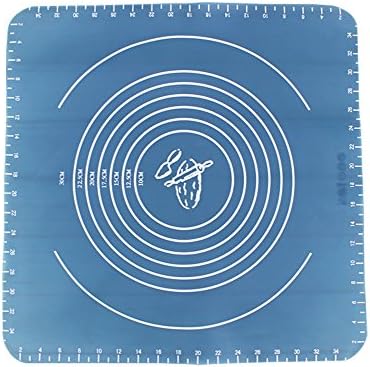 Luckmagic Nonstick Silicone Baking Mat Fondant Pastry Rolling Work Top(37x37CM)