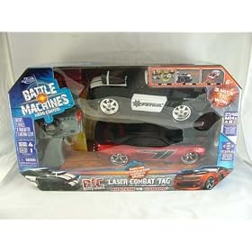 Battle Machines Radio Control Laser Combat Tag Ford Mustang VS Chevy Camaro from Jada R/C
