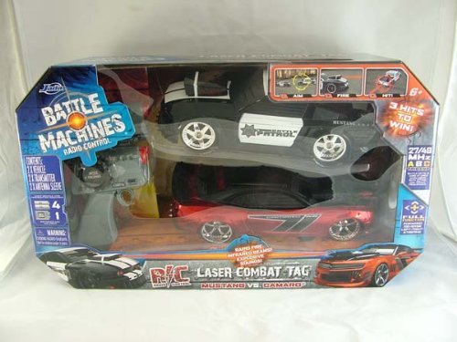 Battle Machines Radio Control Laser Combat Tag Ford Mustang VS Chevy Camaro