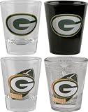Green Bay Packers Four Piece Collector Shot Glass Set