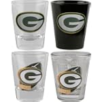 Green Bay Packers Four Piece Collector Shot Glass Set