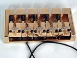 Gold 5- String Bass bridge with built in piezo bass guitar pickup