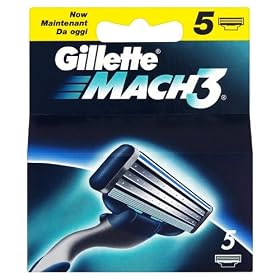 Gillette Mach 3 Refill Razor Blade Cartridges - 5 pack