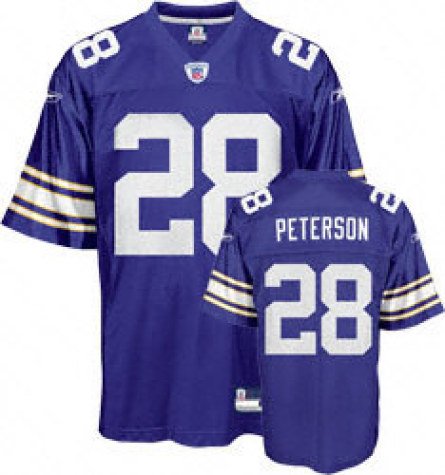 Youth Minnesota Vikings #28 Adrian Peterson Alternate Replica Jersey - S 8
