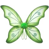 Large Green Wild Fairy Wings (34 in)
